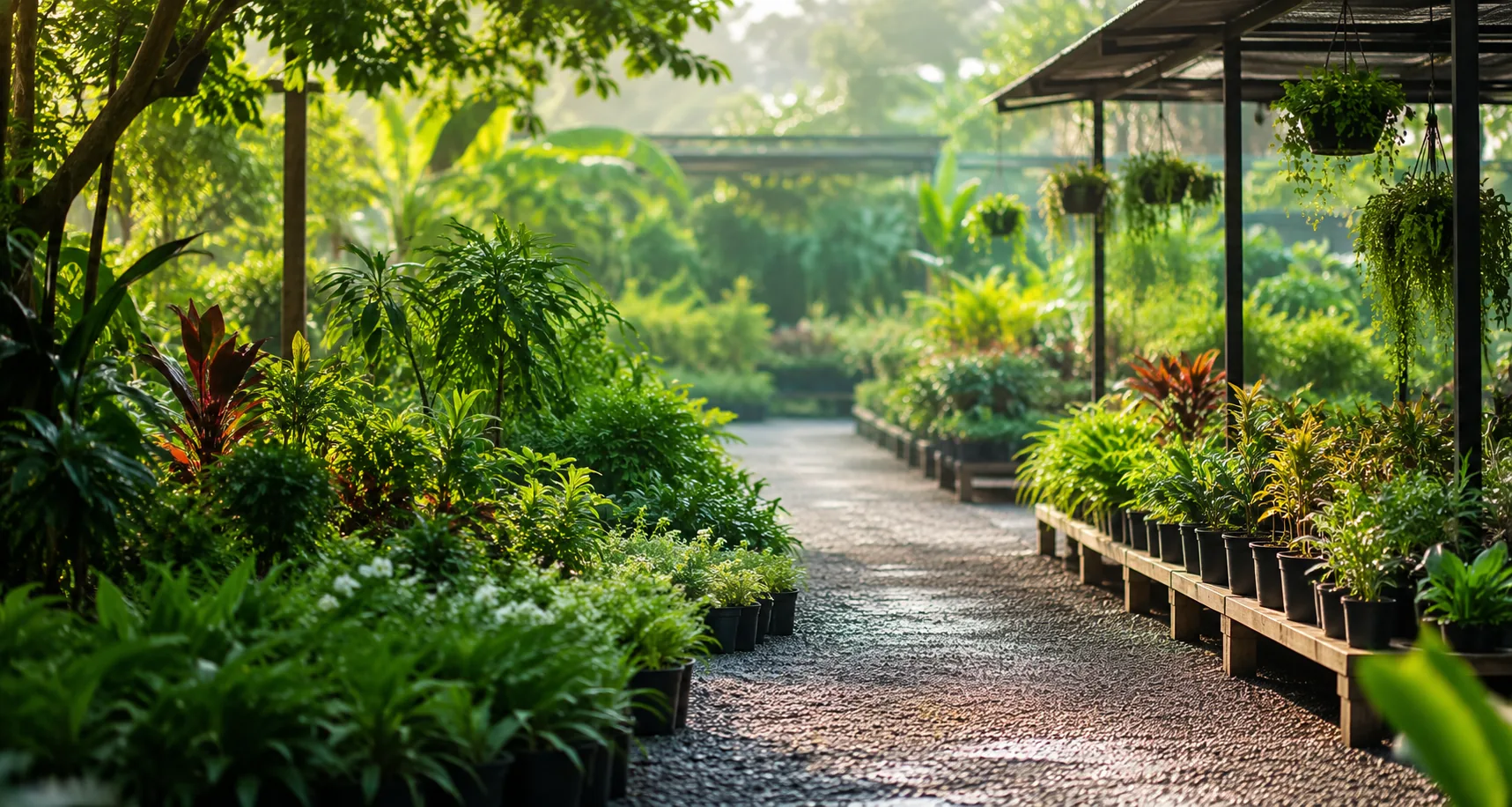 Hardened nursery plants in the NVK Nursery collection beds
